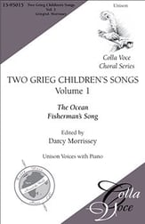 Two Grieg Children's Songs Volume 1 Unison choral sheet music cover